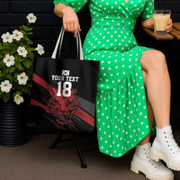 Custom South Korea Football Tote Bag Taegeuk Warriors Spirit - Wonder Print Shop