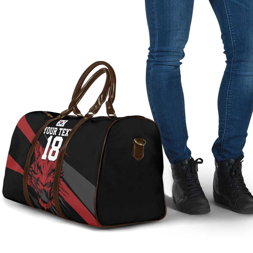Custom South Korea Football Travel Bag Taegeuk Warriors Spirit - Wonder Print Shop