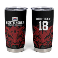 Custom South Korea Football Tumbler Cup Taegeuk Warriors Spirit - Wonder Print Shop
