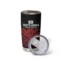 Custom South Korea Football Tumbler Cup Taegeuk Warriors Spirit - Wonder Print Shop