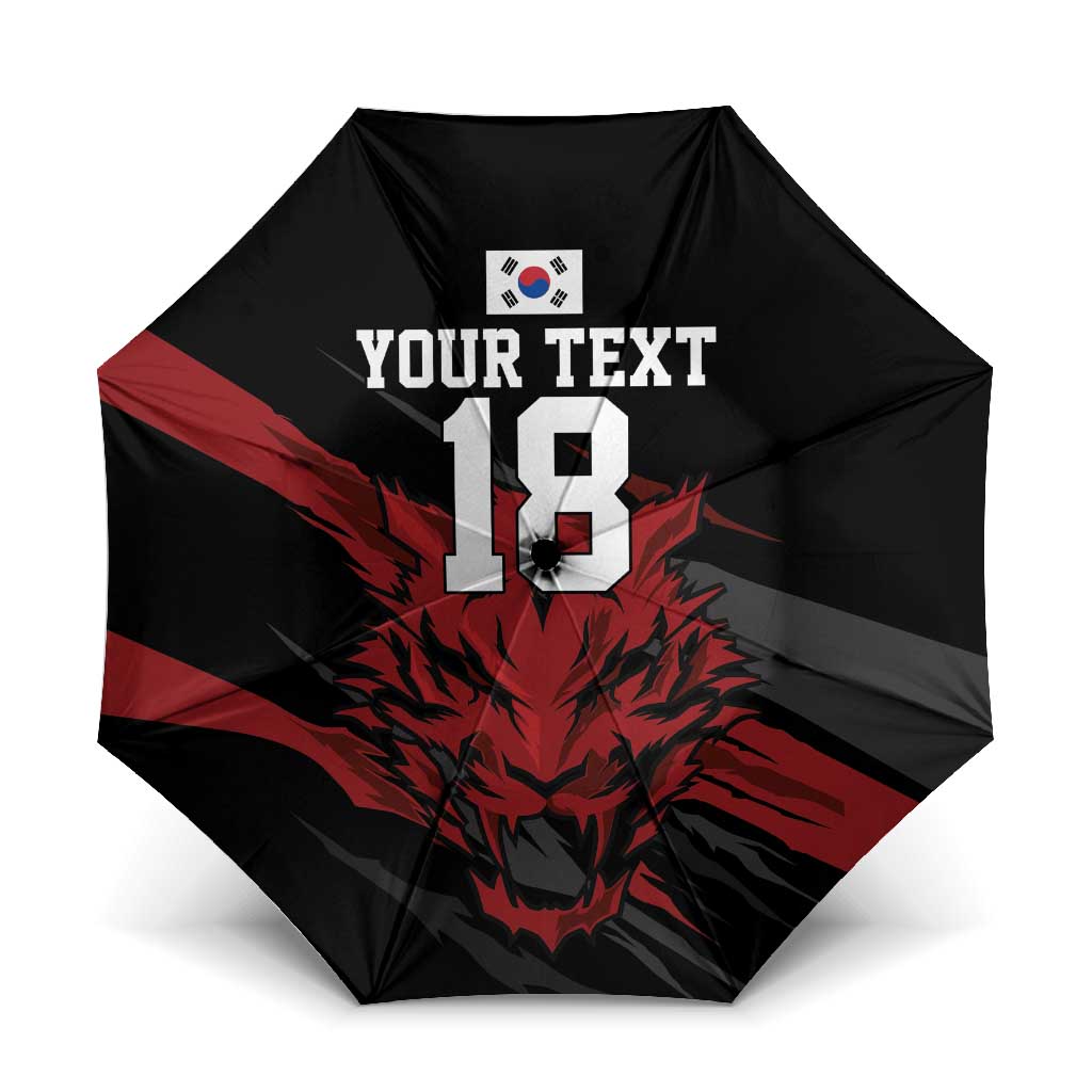Custom South Korea Football Umbrella Taegeuk Warriors Spirit - Wonder Print Shop