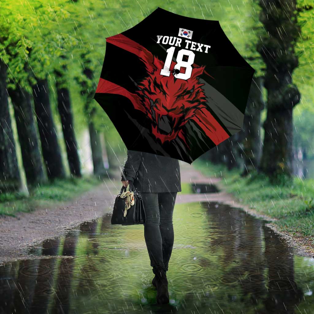 Custom South Korea Football Umbrella Taegeuk Warriors Spirit - Wonder Print Shop