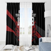 Custom South Korea Football Window Curtain Taegeuk Warriors Spirit - Wonder Print Shop