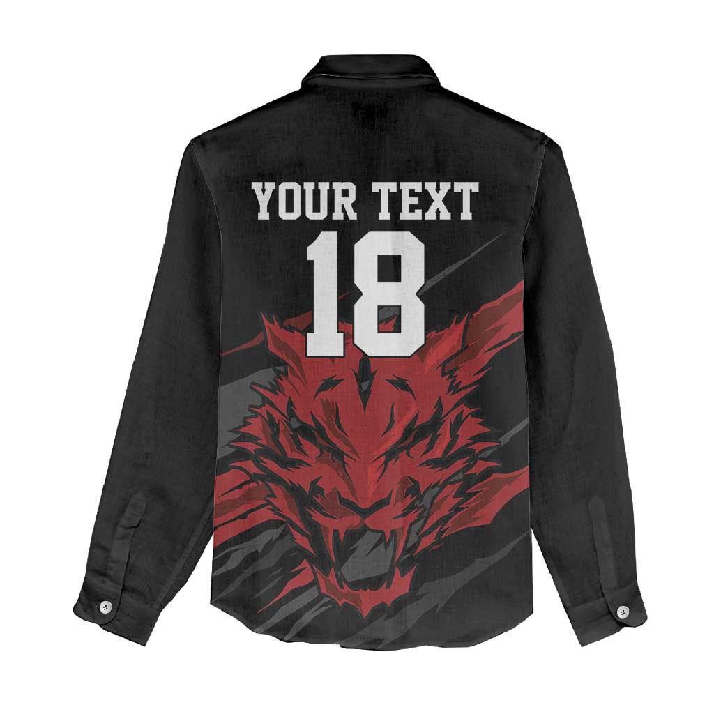 Custom South Korea Football Women Casual Shirt Taegeuk Warriors Spirit - Wonder Print Shop
