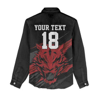 Custom South Korea Football Women Casual Shirt Taegeuk Warriors Spirit - Wonder Print Shop