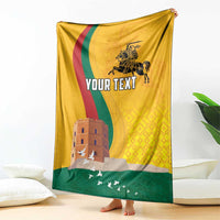 Personalized Lithuania Independence Restoration Day Blanket Gediminas Tower Flag Style