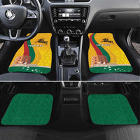 Personalized Lithuania Independence Restoration Day Car Mats Gediminas Tower Flag Style