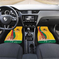 Personalized Lithuania Independence Restoration Day Car Mats Gediminas Tower Flag Style
