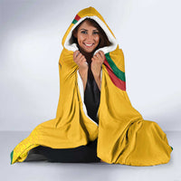 Personalized Lithuania Independence Restoration Day Hooded Blanket Gediminas Tower Flag Style