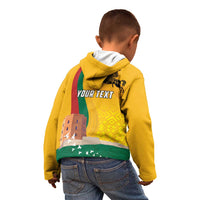 Personalized Lithuania Independence Restoration Day Kid Hoodie Gediminas Tower Flag Style