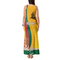 Personalized Lithuania Independence Restoration Day Tank Maxi Dress Gediminas Tower Flag Style