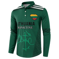 Custom Lithuania Football Button Sweatshirt Vytis Lithuanian Lietuva Green Version