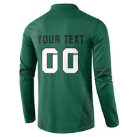 Custom Lithuania Football Button Sweatshirt Vytis Lithuanian Lietuva Green Version