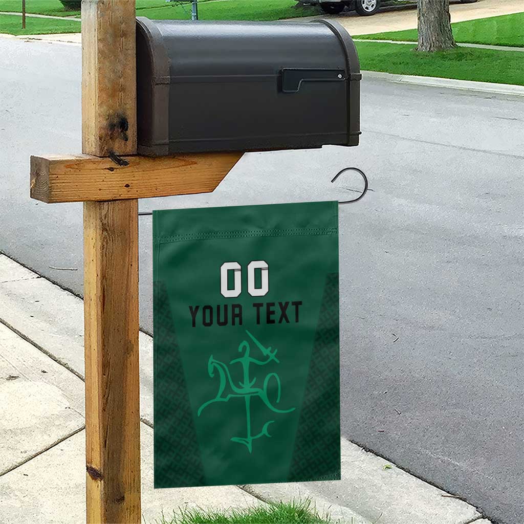 Custom Lithuania Football Garden Flag Vytis Lithuanian Lietuva Green Version