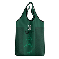 Custom Lithuania Football Grocery Bag Vytis Lithuanian Lietuva Green Version