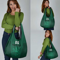 Custom Lithuania Football Grocery Bag Vytis Lithuanian Lietuva Green Version