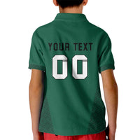 Custom Lithuania Football Kid Polo Shirt Vytis Lithuanian Lietuva Green Version