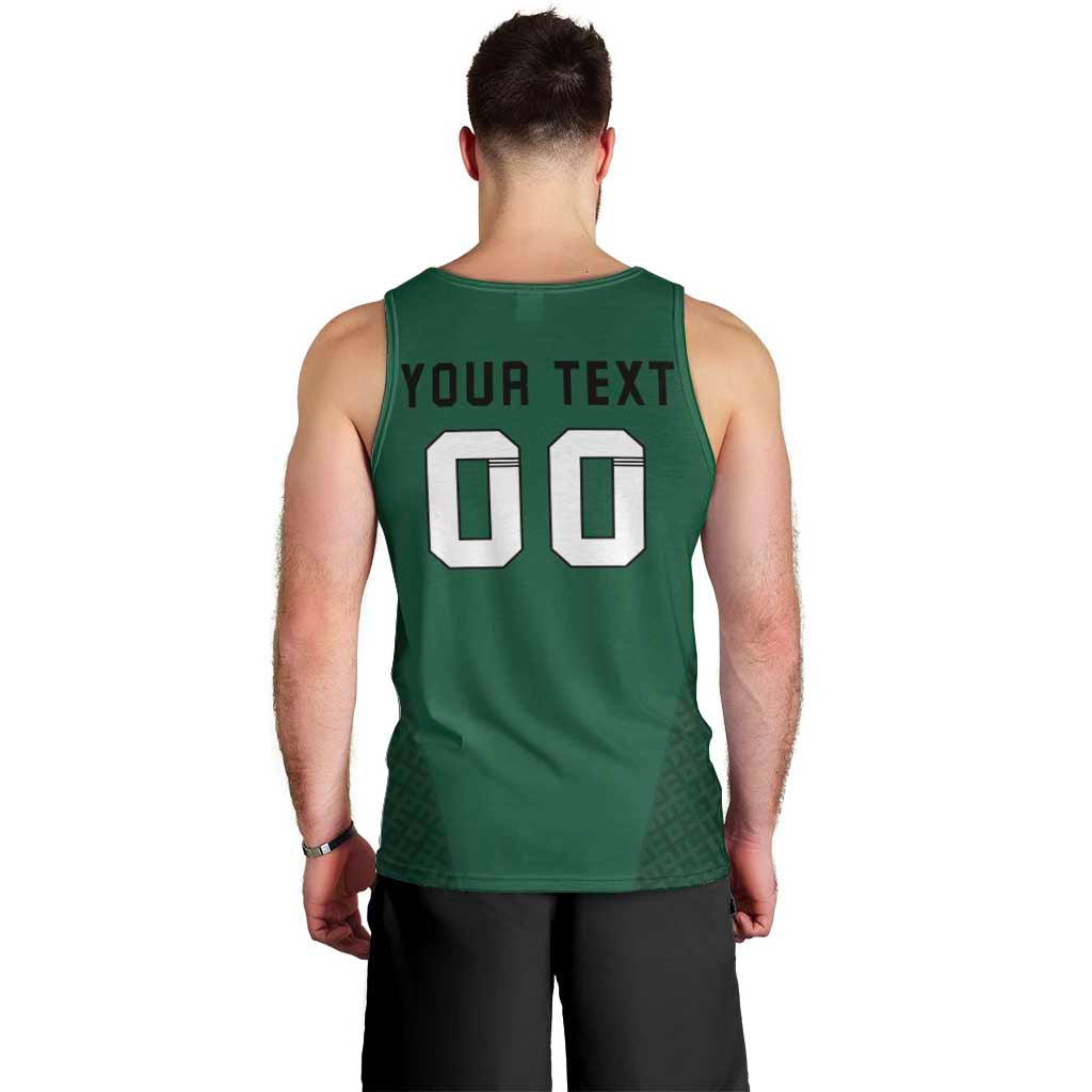 Custom Lithuania Football Men Tank Top Vytis Lithuanian Lietuva Green Version