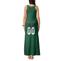 Custom Lithuania Football Tank Maxi Dress Vytis Lithuanian Lietuva Green Version