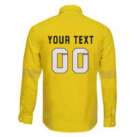 Custom Lithuania Football Family Matching Long Sleeve Bodycon Dress and Hawaiian Shirt Vytis Lithuanian Lietuva Yellow Version