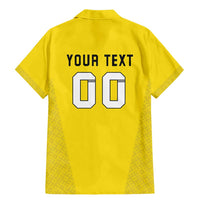 Custom Lithuania Football Family Matching Mermaid Dress and Hawaiian Shirt Vytis Lithuanian Lietuva Yellow Version