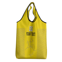 Custom Lithuania Football Grocery Bag Vytis Lithuanian Lietuva Yellow Version