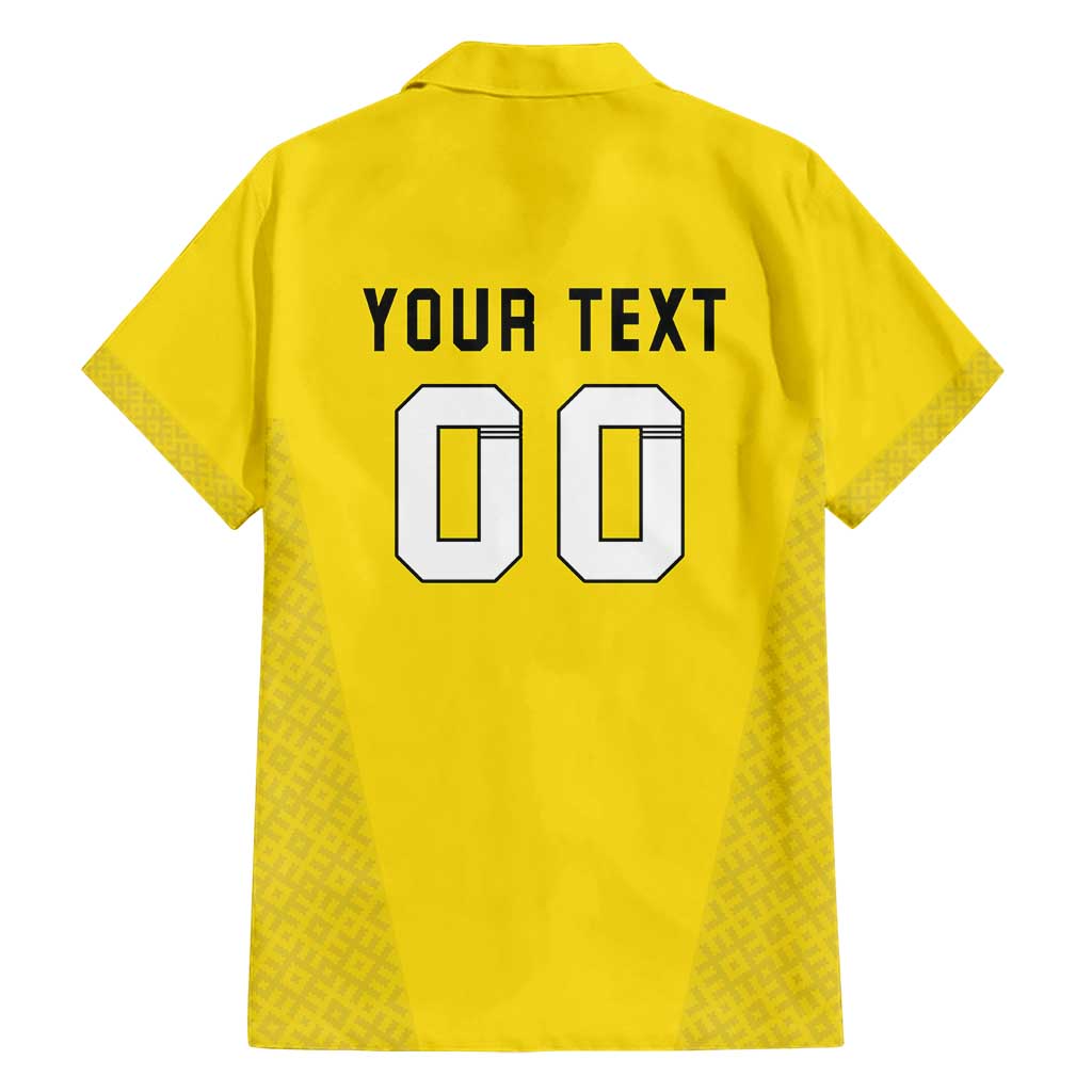 Custom Lithuania Football Hawaiian Shirt Vytis Lithuanian Lietuva Yellow Version