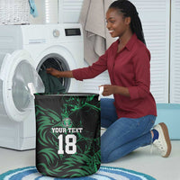Custom Nigeria Football Laundry Basket Super Eagles Power