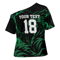 Custom Nigeria Football Cross Shoulder Shirt Super Eagles Power