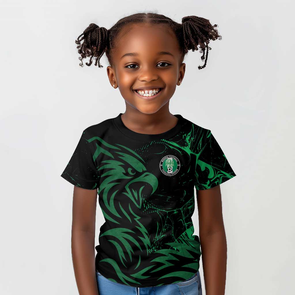 Custom Nigeria Football Kid T shirt Super Eagles Power