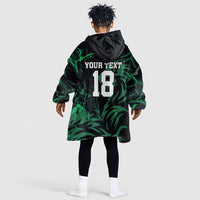 Custom Nigeria Football Kid Wearable Blanket Hoodie Super Eagles Power