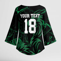 Custom Nigeria Football Kimono Sleeve Blouse Super Eagles Power