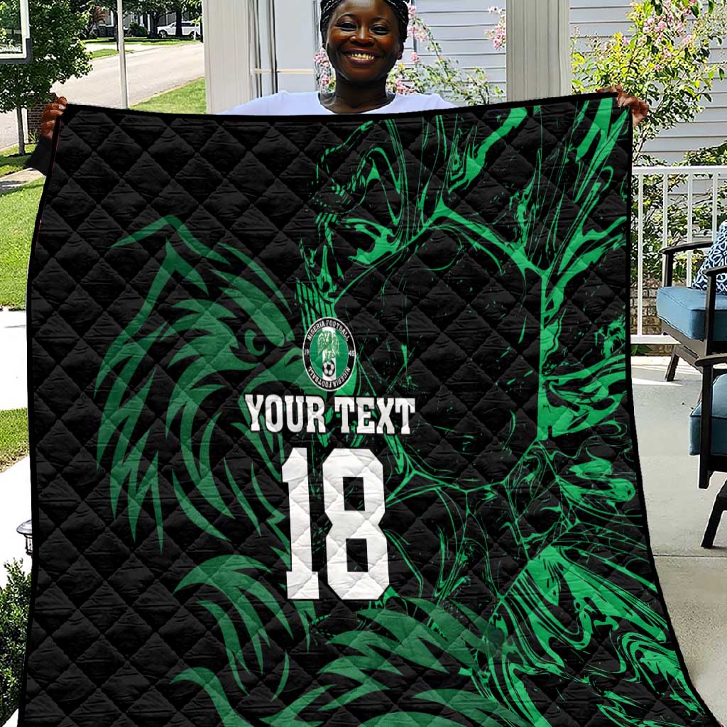 Custom Nigeria Football Quilt Super Eagles Power