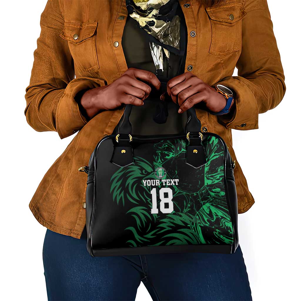 Custom Nigeria Football Shoulder Handbag Super Eagles Power