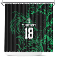 Custom Nigeria Football Shower Curtain Super Eagles Power