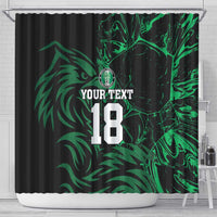 Custom Nigeria Football Shower Curtain Super Eagles Power