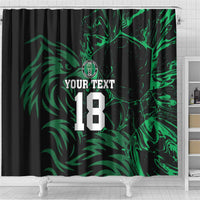 Custom Nigeria Football Shower Curtain Super Eagles Power