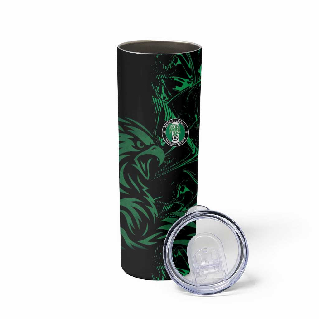 Custom Nigeria Football Skinny Tumbler Super Eagles Power