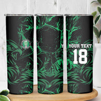 Custom Nigeria Football Skinny Tumbler Super Eagles Power