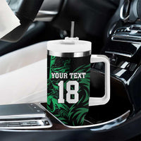 Custom Nigeria Football Tumbler With Handle Super Eagles Power