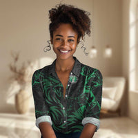 Custom Nigeria Football Women Casual Shirt Super Eagles Power