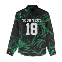 Custom Nigeria Football Women Casual Shirt Super Eagles Power