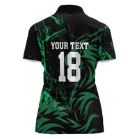Custom Nigeria Football Women Polo Shirt Super Eagles Power
