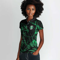 Custom Nigeria Football Women Polo Shirt Super Eagles Power