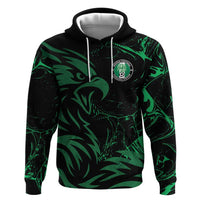 Custom Nigeria Football Zip Hoodie Super Eagles Power
