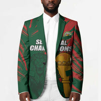 Custom Senegal Champions Football Blazer Lions of Teranga Rise Again