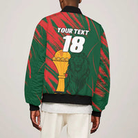 Custom Senegal Champions Football Bomber Jacket Lions of Teranga Rise Again
