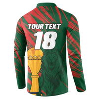 Custom Senegal Champions Football Button Sweatshirt Lions of Teranga Rise Again