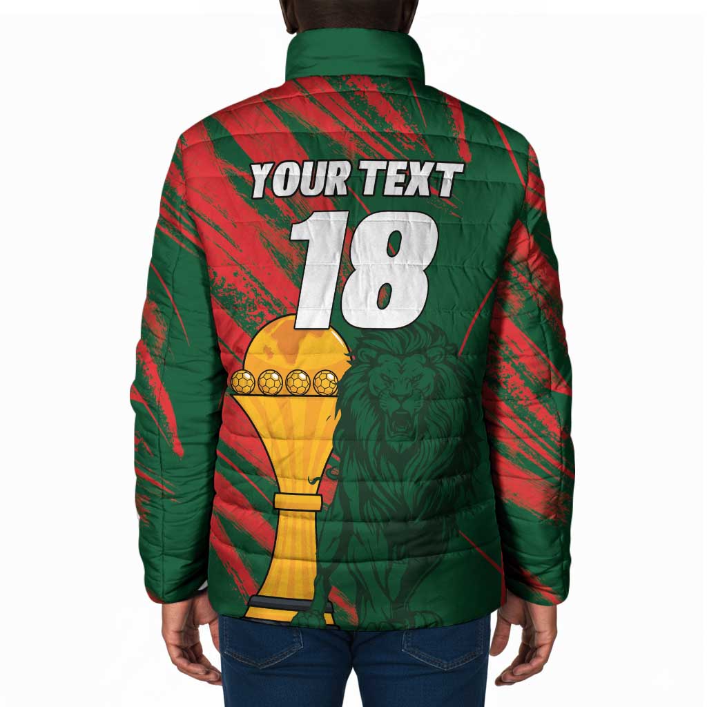Custom Senegal Champions Football Padded Jacket Lions of Teranga Rise Again