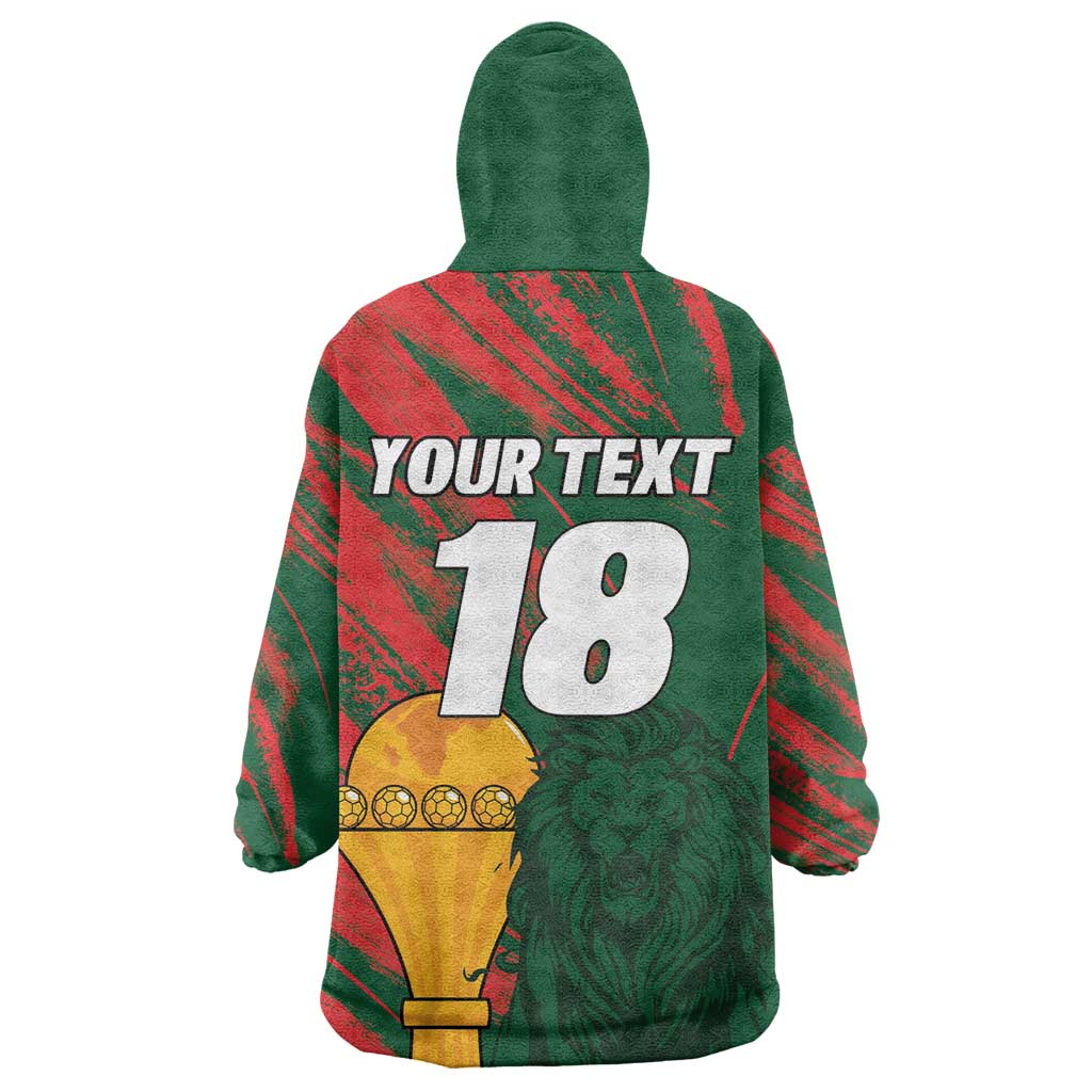 Custom Senegal Champions Football Wearable Blanket Hoodie Lions of Teranga Rise Again